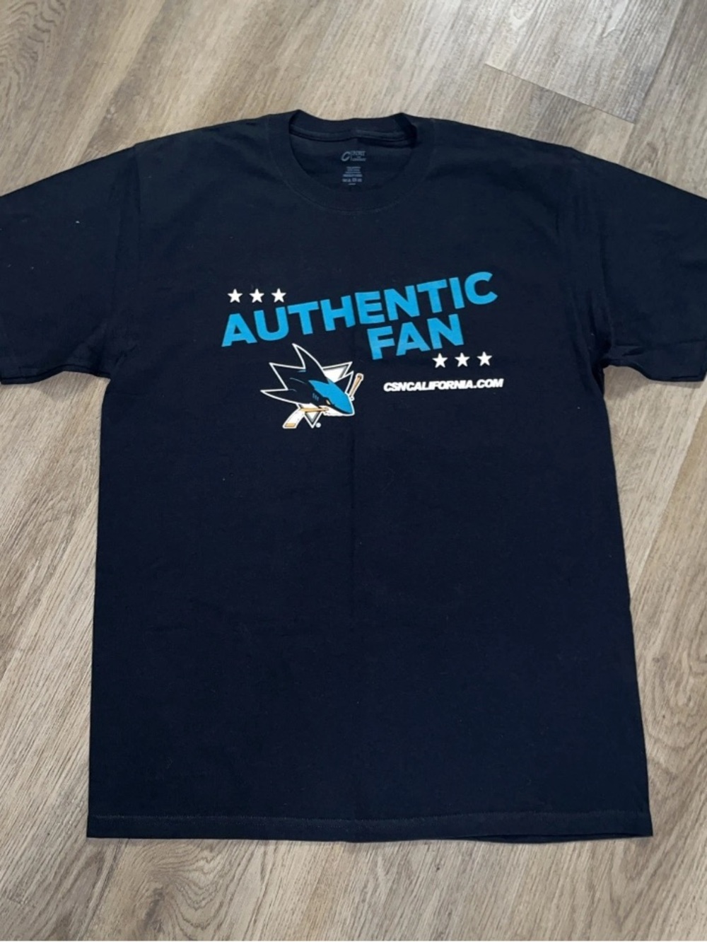 San Jose Sharks Authentic Fan Black Graphic Tee